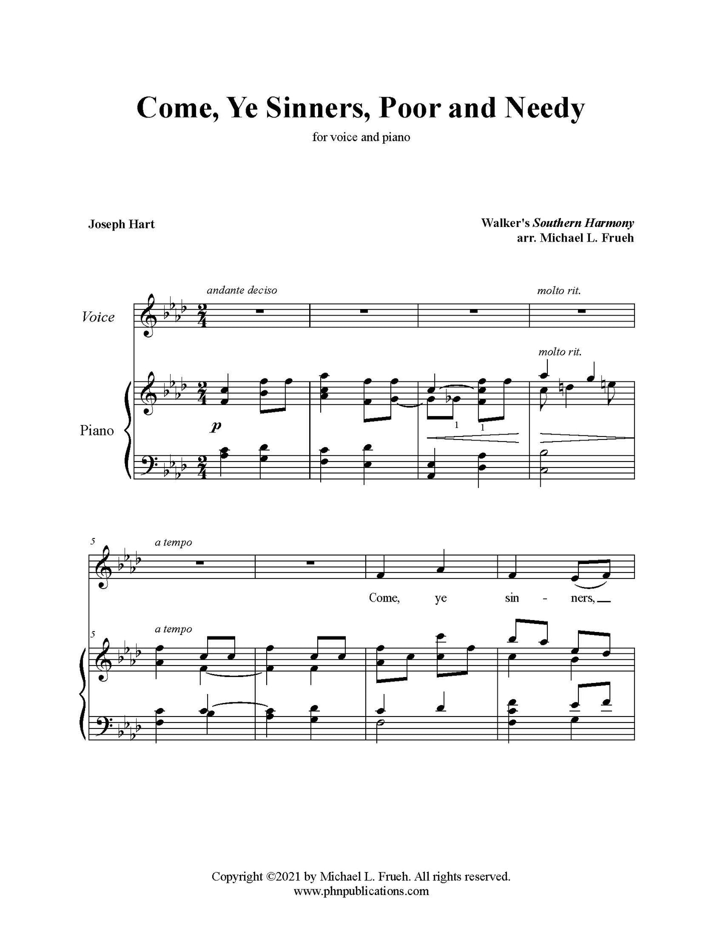 Come, Ye Sinners, Poor and Needy