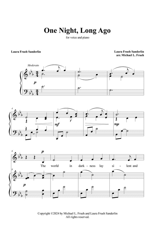 One Night, Long Ago - Solo (Digital pdf)