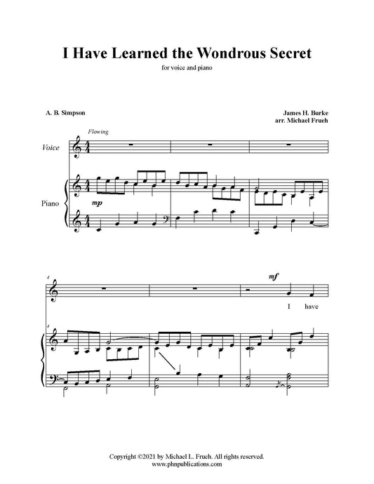 I Have Learned the Wondrous Secret