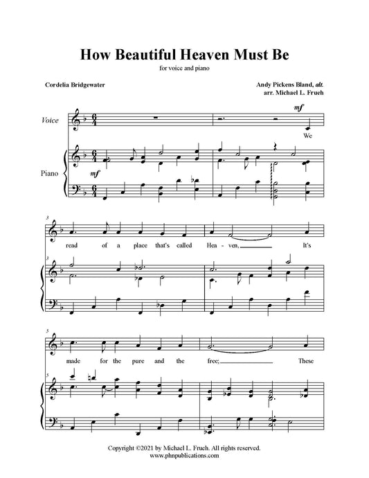 How Beautiful Heaven Must Be