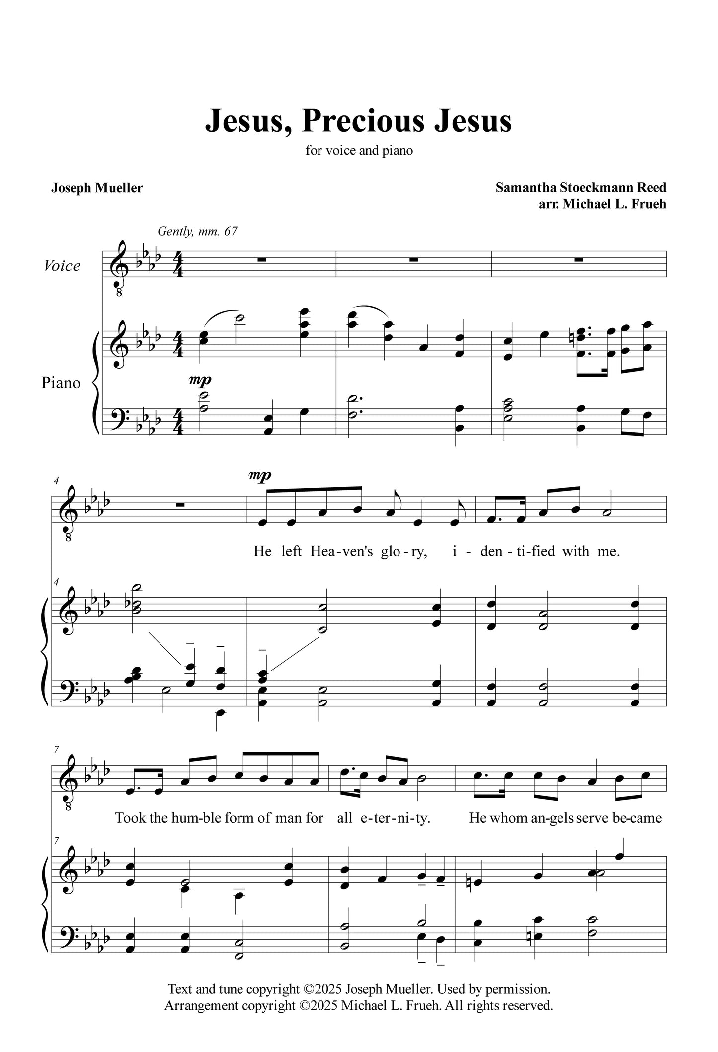 Jesus, Precious Jesus - Vocal Solo
